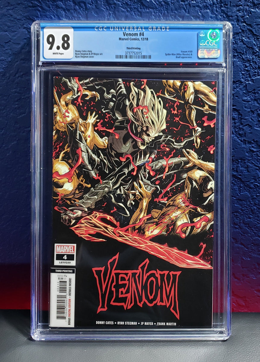 Venom #4 CGC 9.8 3rd Print Variant miles morales Knull origin 