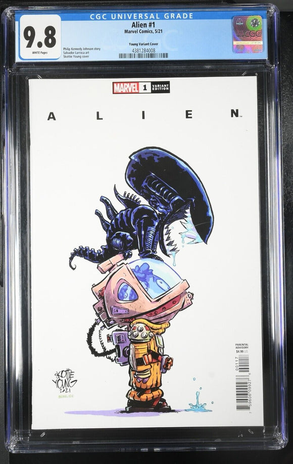 Alien #1 CGC 9.8 Skottie Young Variant Kennedy Marvel 2021