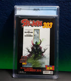 Spawn #300 CGC 9.8 3rd Print variant Green cover spider-man 300 homage - grayskullhobbies.com