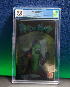 Rick and Morty #37 CGC 9.8 SDCC 2018 Foil Variant Pickle Rick - grayskullhobbies.com