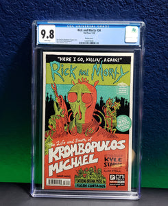 Rick and Morty #34 CGC 9.8 Cover B Variant Krombopulos Michael - grayskullhobbies.com