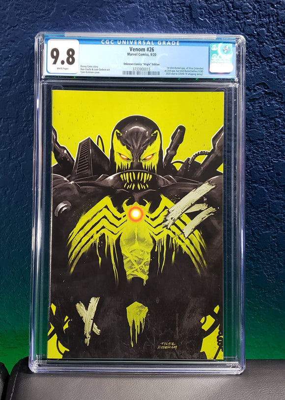 Venom #26 CGC 9.8 Unknown Virgin Kirkham Variant Cover 1st Virus