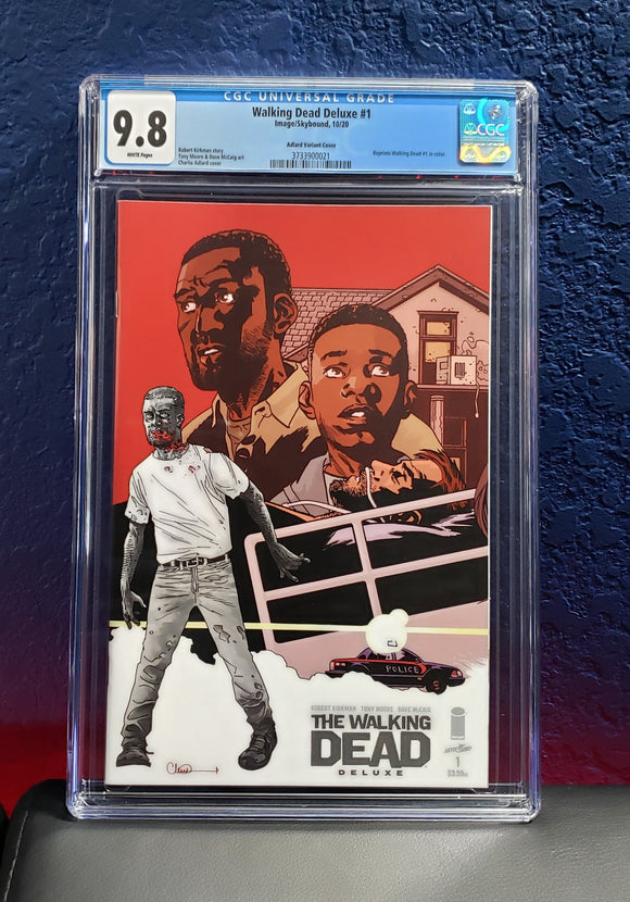 Walking Dead Deluxe 1 CGC 9.8 Cover C Adlard Reprint In Color