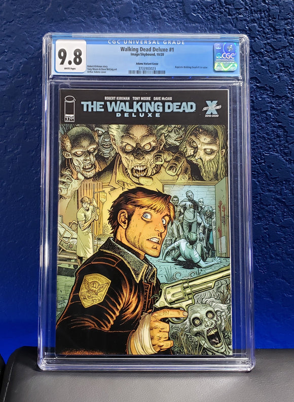 Walking Dead Deluxe 1 CGC 9.8 Cover D Art Adams Reprint In Color