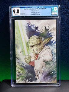 Star Wars Adventures The Clone Wars #1 CGC 9.8 Peach Momoko Yoda Virgin Variant