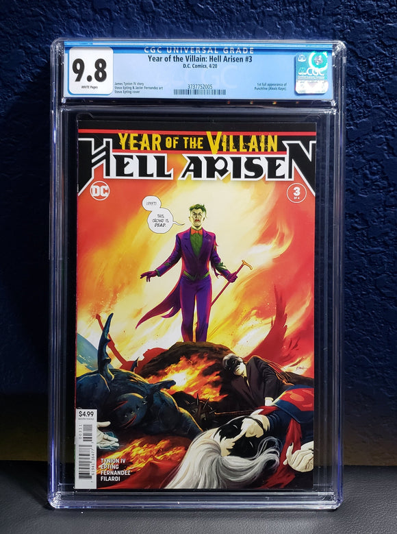 Year of the Villain Hell Arisen #3 CGC 9.8 1st appearance Punchline DC 1st print