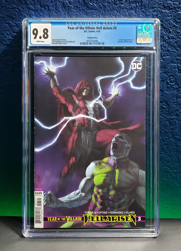 Year of the Villain Hell Arisen #3 CGC 9.8 Cover B Variant 1st Punchline DC
