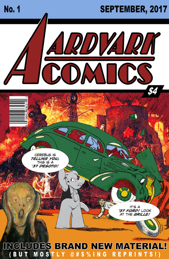 AARDVARK COMICS #1 Cerebus the Aardvark action comics homage - grayskullhobbies.com