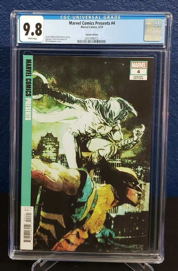 Marvel Comics Presents #4 1:50 Variant CGC 9.8 Bill Sienkiewicz Moon Knight - grayskullhobbies.com