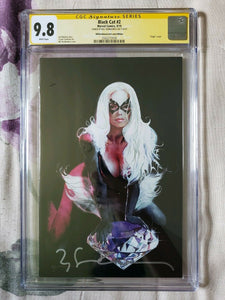 Black Cat #2 CGC SS 9.8 Signed Bill Sienkiewicz Virgin Variant - grayskullhobbies.com