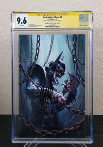 Dark Nights Metal #5 CGC SS 9.6 Signed by Gabriele Dell'Otto Bulletproof Virgin Variant - grayskullhobbies.com