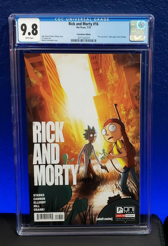 Rick And Morty # 16 CGC 9.8 Last Of Us Homage Variant HBO Adult Swim SDCC - grayskullhobbies.com