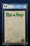 Rick and Morty #1 CGC 9.8 Blank Sketch Variant - grayskullhobbies.com