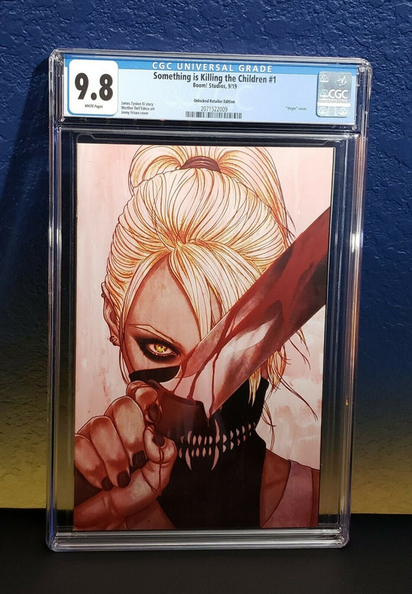 Something is Killing the Children #1 CGC 9.8 Unlocked Jenny Frison Virgin Variant - grayskullhobbies.com