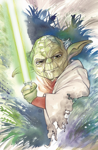 STAR WARS ADVENTURES CLONE WARS #1 (OF 5)  Peach Momoko Yoda Virgin Variant - grayskullhobbies.com